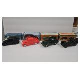 4 - AVON VEHICLE AFTERSHAVE DECANTERS - UNUSED