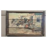 CM RUSSELL PRINT WOOD WALL ART