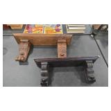 2 - DECORATIVE SHELVES W/ CORBELS