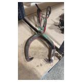 2 CAST IRON ICE TONGS