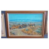 WILLIAM BAILEY  'THE HORSE HERD' ORIG ART