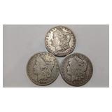 1880 - 1880 S & 1880 O  MORGAN DOLLARS