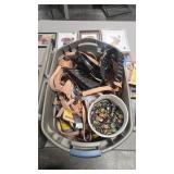 LARGE ASSORTMENT OF LEATHER MAKING SUPPLIES AND M