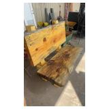 LIVE EDGE WOOD BENCH 4' WIDTH