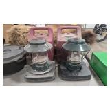 2 COLEMAN LANTERNS WITH CASES