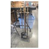 BRASS FIREPLACE TOOLS