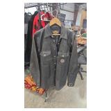 HARLEY DAVIDSON LEATHER  SNAP FRONT SHIRT