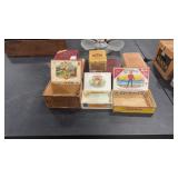 VTG & CONTEMPO CIGAR BOX ASSORTMENT & HUMIDOR