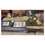 WWII MILITARY VTG MEDALS & GEAR ASSORTMENT