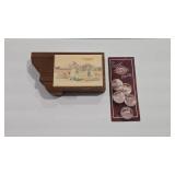 5 - 1 OZ SILVER MONTANACENTENNIAL COMMEMORATIVES &