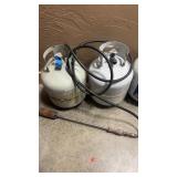 2- 25 LB PROPANE TANKS WITH TORCH
