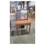 GUSTAV STICKLEY ANTQ DRESSING TABLE W/ MIRROR
