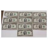 10 - $2 1976 SERIES