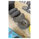 4 BLACKWATER EVOLUTIONS UTV 26' UTV TIRES AND RIMS