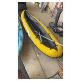 TOBINSPORTS 10' INFLATABLE CANOE W/ 2 PADDLES