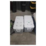 2 LARGE COLEMAN COOLERS