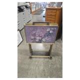4 VTG TV  TRAYS & STAND