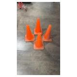 4 TRAFFIC CONES