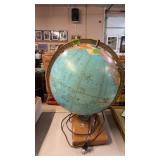 MID CENTURY MODERN LIGHTED REPLOGLE GLOBE 12' DIA