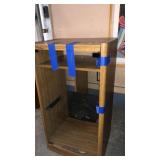 TECHNICS COMPONENT STEREO STAND W/ GLASS FRONT
