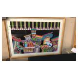 ORIGINAL CAROL HOFFNAGEL COLORED PENCIL SKETCH
