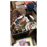 TEA POTS, CHINA, FIGURINES & MISC