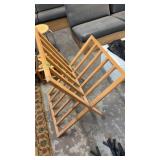 FOLDING OAK ART STAND