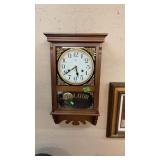 VINTAGE WELBY REGULATOR PENDULUM WALL CLOCK