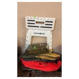 MILITARY ISSUE MITTENS, FOLDING STOOL, BAGS &