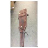 LEATHER GUN SCABARD