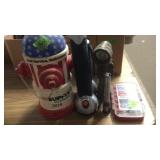 GROUP OF FLASHLIGHTS, COOKIE JAR & PRECISION
