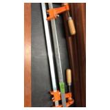 2 METAL BAR CLAMPS