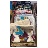 BX W/ NEW HOT PADS & KITCHEN TOWELS