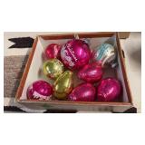 VINTAGE SHINY BRITE TREE ORNAMENTS