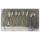 7 BAILEY BANKS & BIDDLE STERLING SPOONS & STERLING