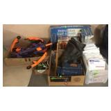 GROUP OF NO SALE ITEMS-NERF BOW, BOOKS, JEWELRY