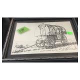 PENCIL SKETCH SIGNED BY TOM SCHENARTS