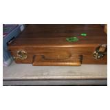 WOODEN SATCHEL W/ KEY