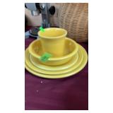 YELLOW FIESTA DISHWARE