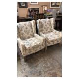 2 MATCHING WING BACK CHAIRS