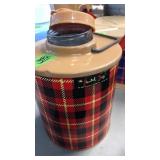 VINTAGE SKOTCH JUG W/ PLAID DESIGN