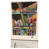 ORIGINAL CF HOFFNAGEL COLORED PENCIL SKETCH