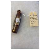 CUSTOM MADE FORGED DEMASCUS 8' FOLDING KNIFE W/