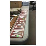 MICKEY MOUSE AVENUE METAL STREET SIGN