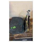 AIR DRAGON 12 VOLT TIRE PUMP  & SMALL TRIPOD