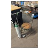 ICE CREAM CHAIR & OXYGEN TANK
