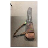 LEATHER GUN SCABARD