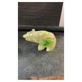 CARVED ONYX BEAR 4 1/4'