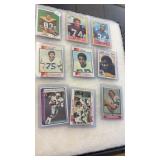 9 VINTAGE DALLAS COWBOYS FOOTBALL CARDS