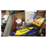 BX W/ NEW PLASTIC FOOD WRAP, CRAYONS, HEAVY DUTY